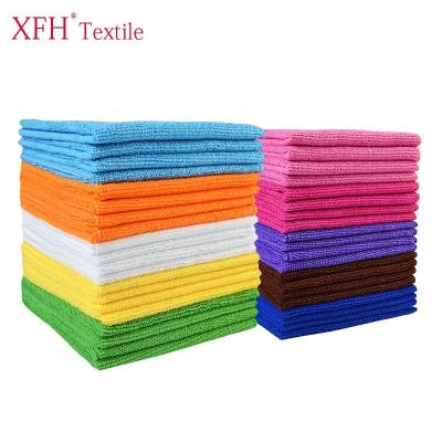 China Wholesale High Quality Water Absorbent Microfiber Towel QUICK DRY 40*40cm Car Cleaning Cloth Hand Wash Dish Kitchen Towel Customizable for sale