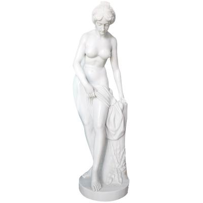 China Large Customized Minimalist Home and Garden Decoration Woman Sculpture Figure Natural Stone Statues for sale