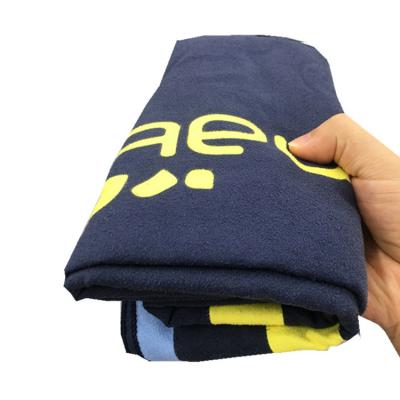 China Microfiber Suede Sports Towels Outdoor Towel Print Travel Viable Personalized Quick Drying Custom Towel for sale