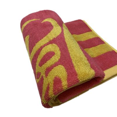 China High Quality Jacquard Woven Sports Towels QUICK DRY 100% Thick Cotton GYM Towels Logo Fitness Towel Custom Made for sale