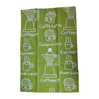 China Cotton Printing Tea Towels Kitchen Towel Standard Size Washcloth Child Safe Custom Dish Towels for sale