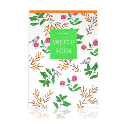 China Neon Color A3/A4/A5 Sketchbook Diary For Graffiti Memo Pad Wrapping Paper Sketch Drawing Painting Book for sale