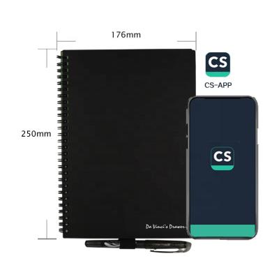 China Reusable Custom Plastic Reusable Water Proof Rocketbook Smart Erasable Notebook Bound for sale