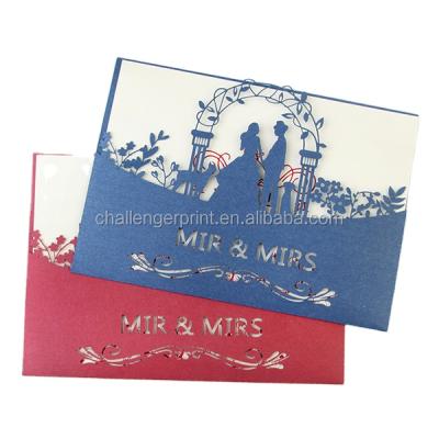 China China Greeting Card DIY Custom Printing Wedding Anniversary Cards Wedding Laser Card for sale