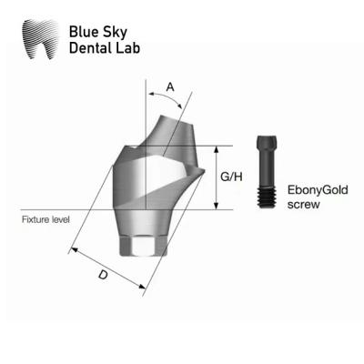 China Ti Multi Unit Implant Abutment 0-35 Graden Hoek Multi Unit Abutments Te koop