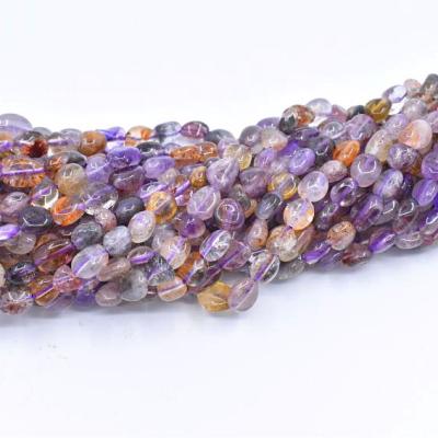 China Natural Gemstone Loose Beads Wholesale Irregular Natural Smooth Gemstone Charm Seven Irregular Tumble Stone Loose Beads For Jewelry Making for sale