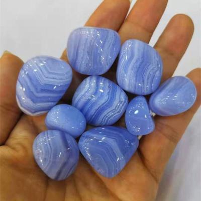 China DIY Jewelry Making Wholesale Natural Soft Tumble Charm Gemstone Chalcdony Irregular Purple Agate Free Shape Stone for sale