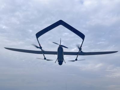 China 150km Long Endurance Long Range VTOL UAV Drone 6hous Vtol Unmanned Aircraft HS101A-VT-3000 for sale