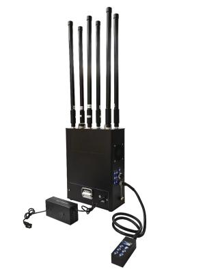 China Portable Light Backpack Drone Jammer RF High Gain Omni Antenna drone radio frequency jammer HS102B-PC-I for sale