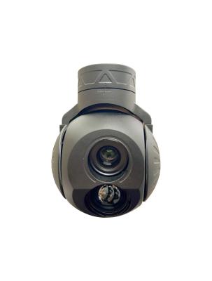 China Cuadro de metal de 64 mm Dia Eo Gimbal Doble Ejes Sensores Dual Foco Fijo cámaras de televisión con dos FOV diferentes para vigilancia en venta