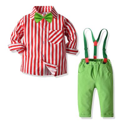 China Formal Boys Christmas Dress Suit Gentleman Clothes For Baby Boy Stylish Children Clothing Set for sale