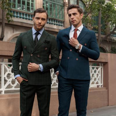 China Anti-wrinkle cross slim fit wedding set suit for men, latest turkey design coat breeches men suit 2 picec for sale