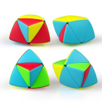 China Stickerless Magic Plastic Cube In New Eco-friendly Material Educational Toys Triangle Style for sale