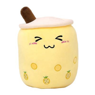 China Cute kawaii plush pearl milk tea pillow plush toys cushion soft doll toy boba plush for sale