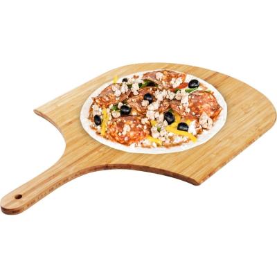 China Large Disposable Bamboo Wooden Pizza Peel Paddle for sale