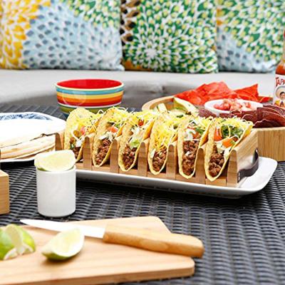 China Sustainable Bamboo Taco Holder Wholesale for sale