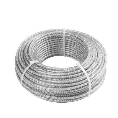 China Suspend SS 304 PVC Plastic Coated 316 Stainless Steel Wire Rope for sale