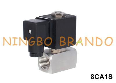 China 120 bar válvula de solenoide de aço inoxidável de alta pressão para água e ar 24VDC 220VAC à venda