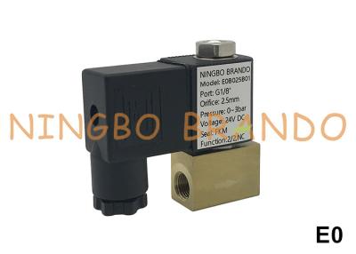 China 1/8'' 2 Way NC Mini Brass Solenoid Valve For Water Air Gas 12V 24V 110V 110V for sale