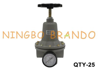 China QTY-25 1'' 10 bar Air Compressor Pressure Regulator Valve With Pressure Gauge for sale