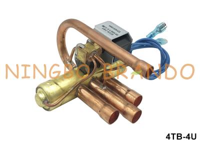 China Refrigeration 4 Way Reversing Valve For Heat Pump Air Conditioning 220V 110V 24V for sale