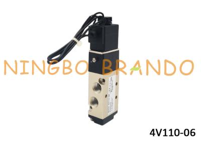 China AirTAC Type 4V110-06 DC24V Pneumatic Solenoid Valve For Remote Electric Control With Aluminum Alloy Body for sale