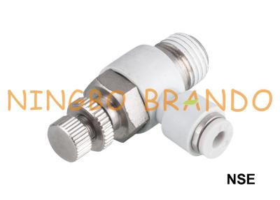 China Pneumatisch de Snelheidscontrolemechanisme Fittings 1/8 van NSE“ 1/4“ 3/8“ 1/2“ Te koop