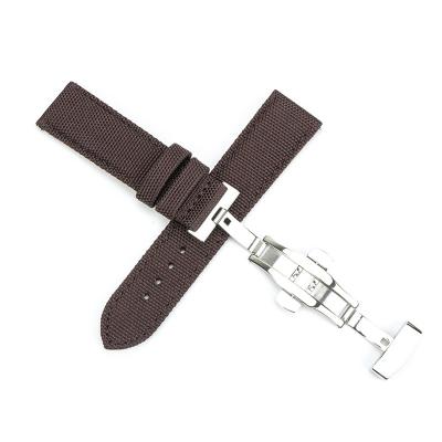 China MINGJIANG Wrist Watch Band Accessories Durable Textile Watch Strap Sailcloth for sale