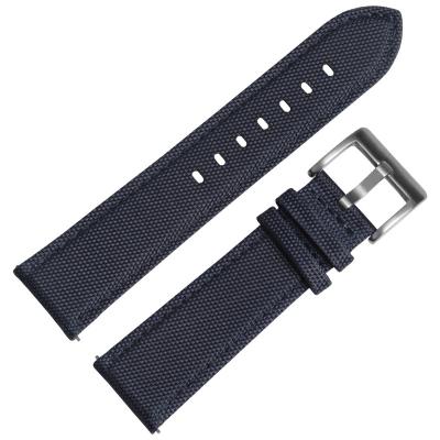 China MINGJIANG Watchband 20mm Watch Strap Band Durable Sailcloth Watch Strap for sale