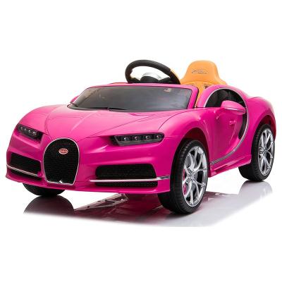 China Ride On Battery Power Toy Licensed Baby Rechargeable Ride On Car 12V Kids Electric Pink Toy Car For Driving for sale