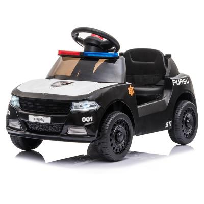 China Ride On Toy 2021electric Ride On Car 6v Battery Operated Toys Police Car For Kids With Push Handle for sale