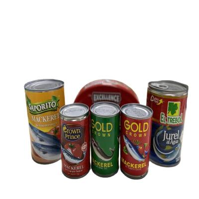 China 155g canned canned mackerel in tomato sauce / oil / brine 3 flavors 425g for sale