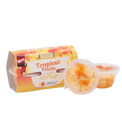 China Best selling canned cup of fruit salad in syrup for sale