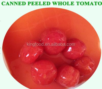 China Canned whole peeled canned tomato in water for sale