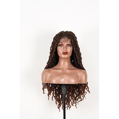 China Kinky Curl Girl long hair braided wig, delicate fiber long hair spice wig for sale