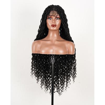 China Kinky Curl Chinese manufacturers customize lace wigs from root to tail wavy wigs for black women for sale