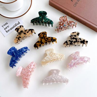 China INS Environmental Friendly Hot Selling Claw Clips Simple Elegant Hair Accessories Acetate Women Hair Claw Clips for sale