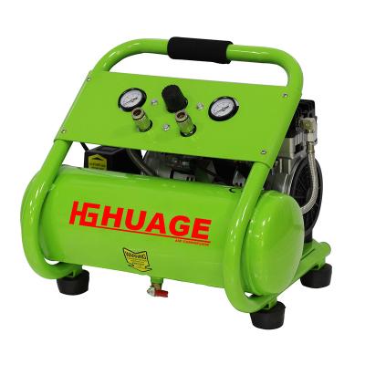 China 110v/220v/240v 8L Tank 550W Oil Free Electric Piston Cylinder Silent AC Power Air Compressor for sale