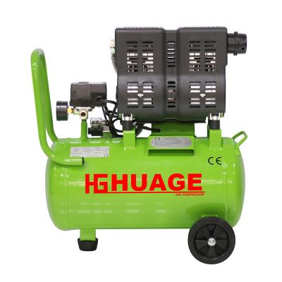 China High flow rate 3/4hp 24l 102l/min free piston portable air compressor 3 cylinder oil free muffler oli for sale