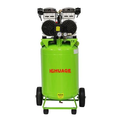 China 2022 New Model 220V 60hz 80L 8bar 3kw Oil Free Piston 4hp Dental Mobile Air Compressor for sale