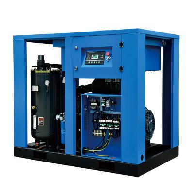 China 65L Oil Lubricated Capacity 75kw 100hp 3 Stage Direct Driven Rotary Screw Air Compressor for sale