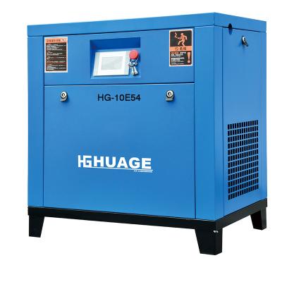 China Factory price 7.5KW/10HP lubricated permanent magnet variable frequency screw air compressor for sale