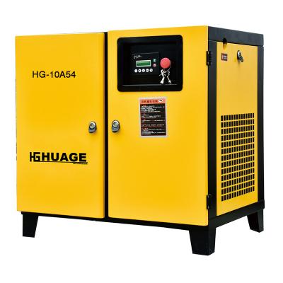 China Power Frequency Machine Piston Lubricated Oil Injected Silent Rotary Screw Air Compressor for sale