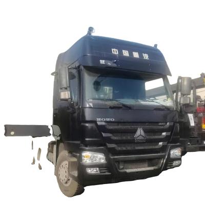 China Aluminum alloy 10 wheeler howo truck head with 8 ton folding arm crane, for sale