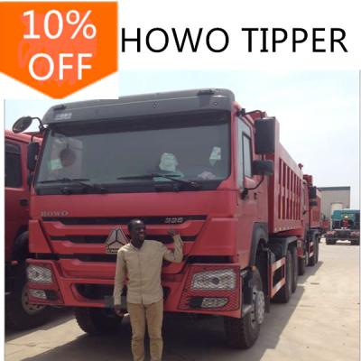 China Sinotruk HOWO 6X4 10 Wheel 371hp Tipper Truck For Cameroon 6800x2496x2958 for sale