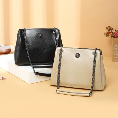 China New Handbag Factory Direct Selling PU All-match Bag Fashion Chain White Side Cross Bag For Double Armpit for sale