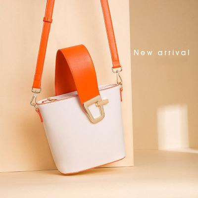 China British PU Female Bucket Tote Bag Lady Bags Leather British Handbags For Women for sale