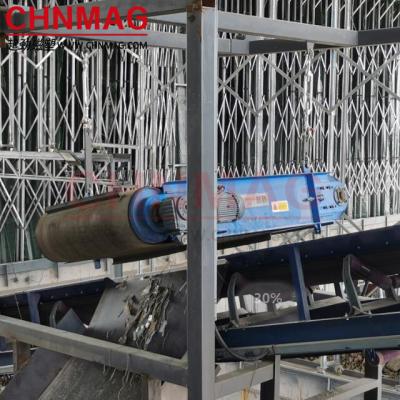 China Reycling Solid Waste Suspended Overband Magnetic Separator for sale