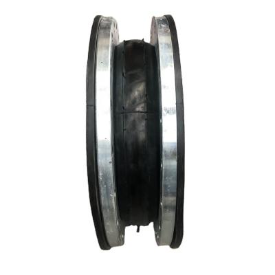 China Natural Rubber Air's Double Bellows Rubber Expansion Joint Rubber Limit Telescopic Expansion Joint for sale