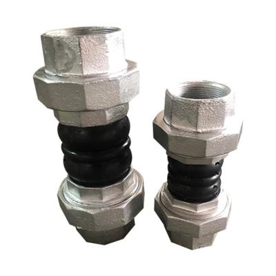 China The pipe joint lines the direct sale of high quality natural flexible rubber threaded expansion joint for sale